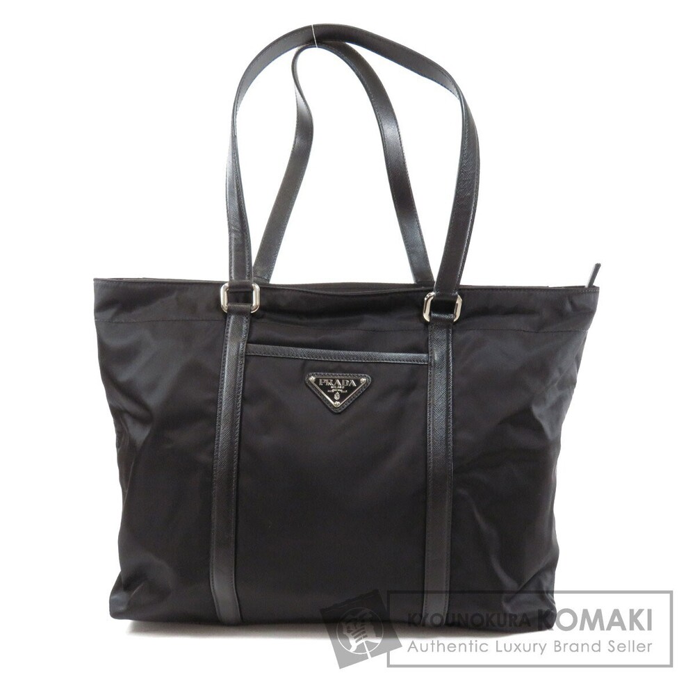 Prada Tessuto tote bag black saffiano leather
